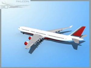 falcon3d a340 600 corporate 2 3D Model