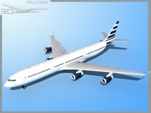 falcon3d a340 600 corporate 4 3D 模型