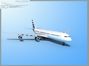 falcon3d a340 600 corporate 4 3D 模型
