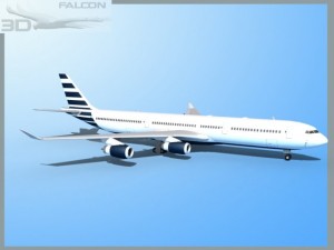 falcon3d a340 600 corporate 4 3D 模型