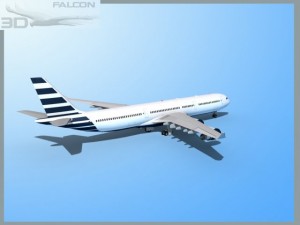 falcon3d a340 600 corporate 4 3D 模型