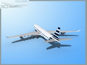 falcon3d a340 600 corporate 4 3D 模型