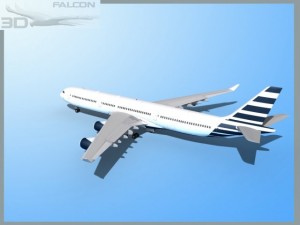falcon3d a340 600 corporate 4 3D 模型