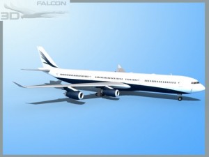 falcon3d a340 600 corporate 5 Modelo 3D