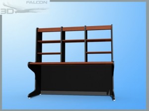 falcon3d modern computer desk f01 3D-Modell