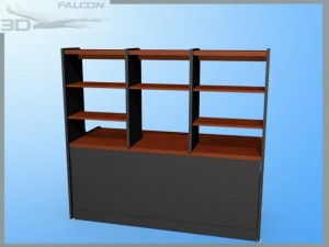 falcon3d modern computer desk f01 3D-Modell
