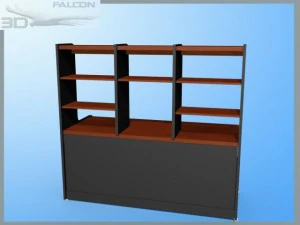 falcon3d modern computer desk f01 3D Model