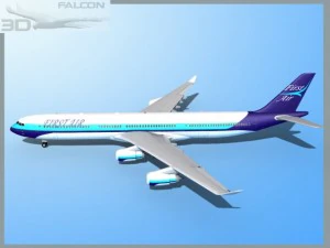 falcon3d a340 600 prima aria Modello 3D