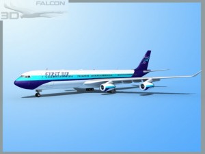 falcon3d a340 600 first air Modelo 3D