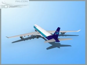 falcon3d a340 600 first air 3D Model