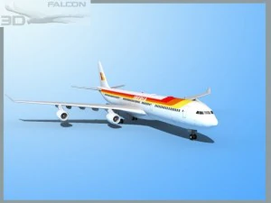 falcon3d a340 600 iberia 3D Model