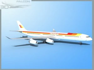 falcon3d a340 600 iberia 3D Model