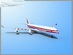 falcon3d a340 600 jetstar tours Modelo 3D