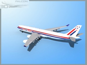 falcon3d a340 600 jetstar tours 3D 모델