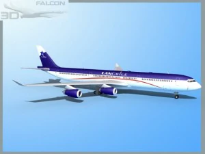 falcon3d a340 600 lan chile 3D Model
