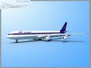 falcon3d a340 600 olympic Modèle 3D