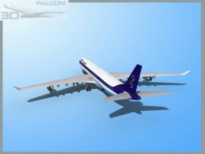falcon3d a340 600 olympic 3D Model