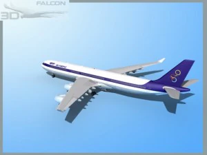 falcon3d a340 600 olympic 3D Model