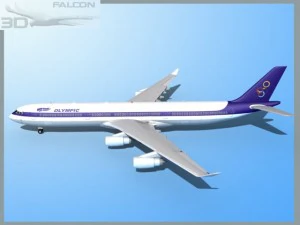 falcon3d a340 600 olympic 3D Model