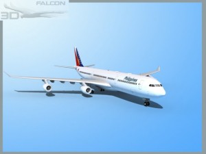 falcon3d a340 600 philippines air 3D मॉडल