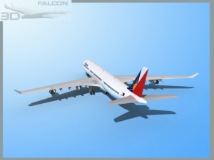 falcon3d a340 600 philippines air 3D मॉडल