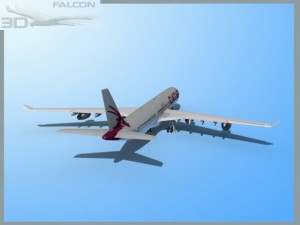 falcon3d a340 600 qatar 2 3D-Modell