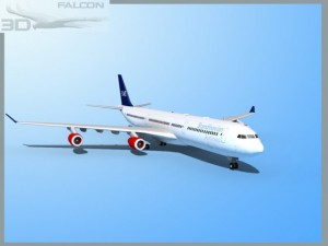 falcon3d a340 600 sas 3D Модель
