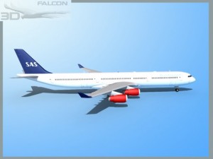 falcon3d a340 600 sas 3D Модель
