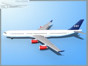 falcon3d a340 600 sas 3D Модель