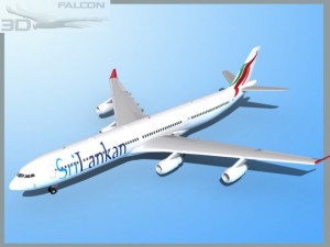 falcon3d a340 600 srilankan Modelo 3D