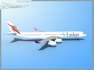 falcon3d a340 600 srilankan 3D Modell