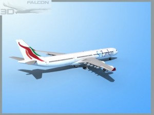 falcon3d a340 600 srilankan 3D Modell
