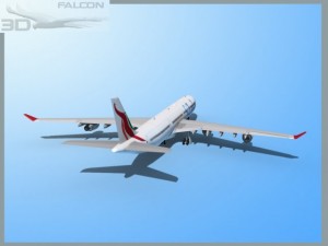 falcon3d a340 600 srilankan 3D Modell