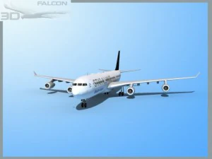 falcon3d a340 600 star alliance 3D Model