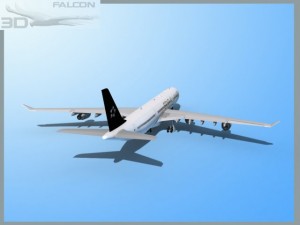 falcon3d a340 600 star alliance 3D Модель