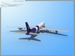falcon3d a340 600 thai 3D Model