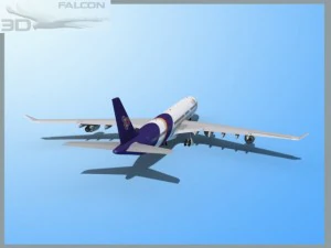 falcon3d a340 600 thai 3D Model
