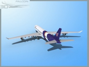falcon3d a340 600 thai 3D Model