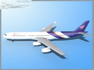 falcon3d a340 600 thai 3D Model