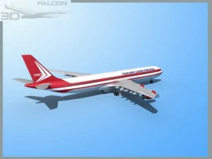 falcon3d a340 600 trans pacific charter 3D Model