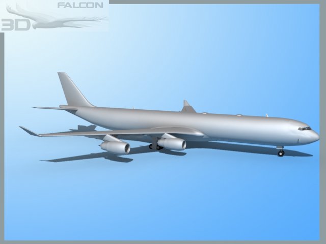 falcon3d a340 600 fbm 3D Модель .c4d .max .obj .3ds .fbx .stl .blend 