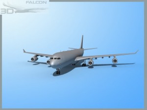 falcon3d a340 600 fbm 3D Модель