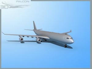 falcon3d a340 600 fbm 3D Модель