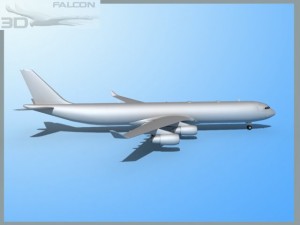 falcon3d a340 600 fbm 3D Модель