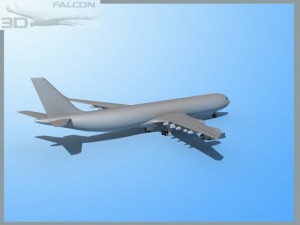falcon3d a340 600 fbm 3D Модель