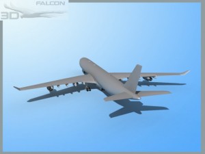 falcon3d a340 600 fbm 3D Модель