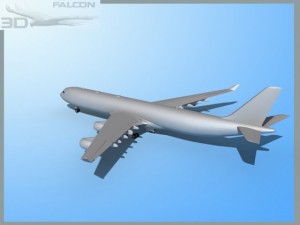 falcon3d a340 600 fbm 3D Модель