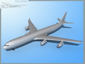 falcon3d a340 600 fbm 3D Модель