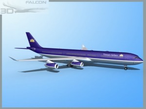 falcon3d a340 600 vietnam airlines 3D Model