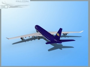 falcon3d a340 600 vietnam airlines 3D Model